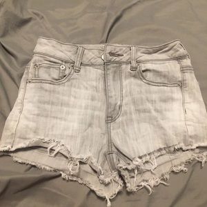 American Eagle gray denim shorts